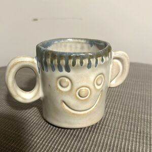 People Lover Mug Smiley Face Jean Ellsworth Pacific Stoneware Pottery Mug